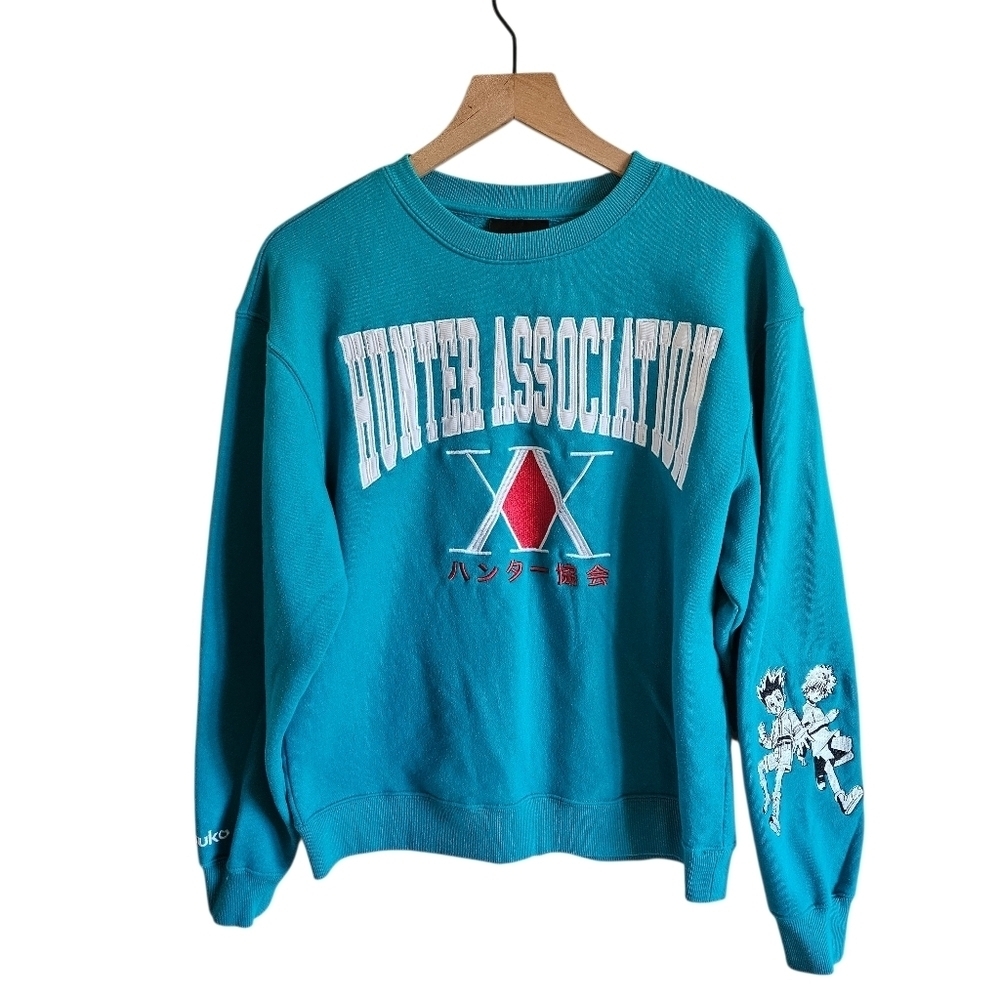 Bioworld Atsuko Hunter X Hunter Blue Hunter Association Pullover Sweatshirt